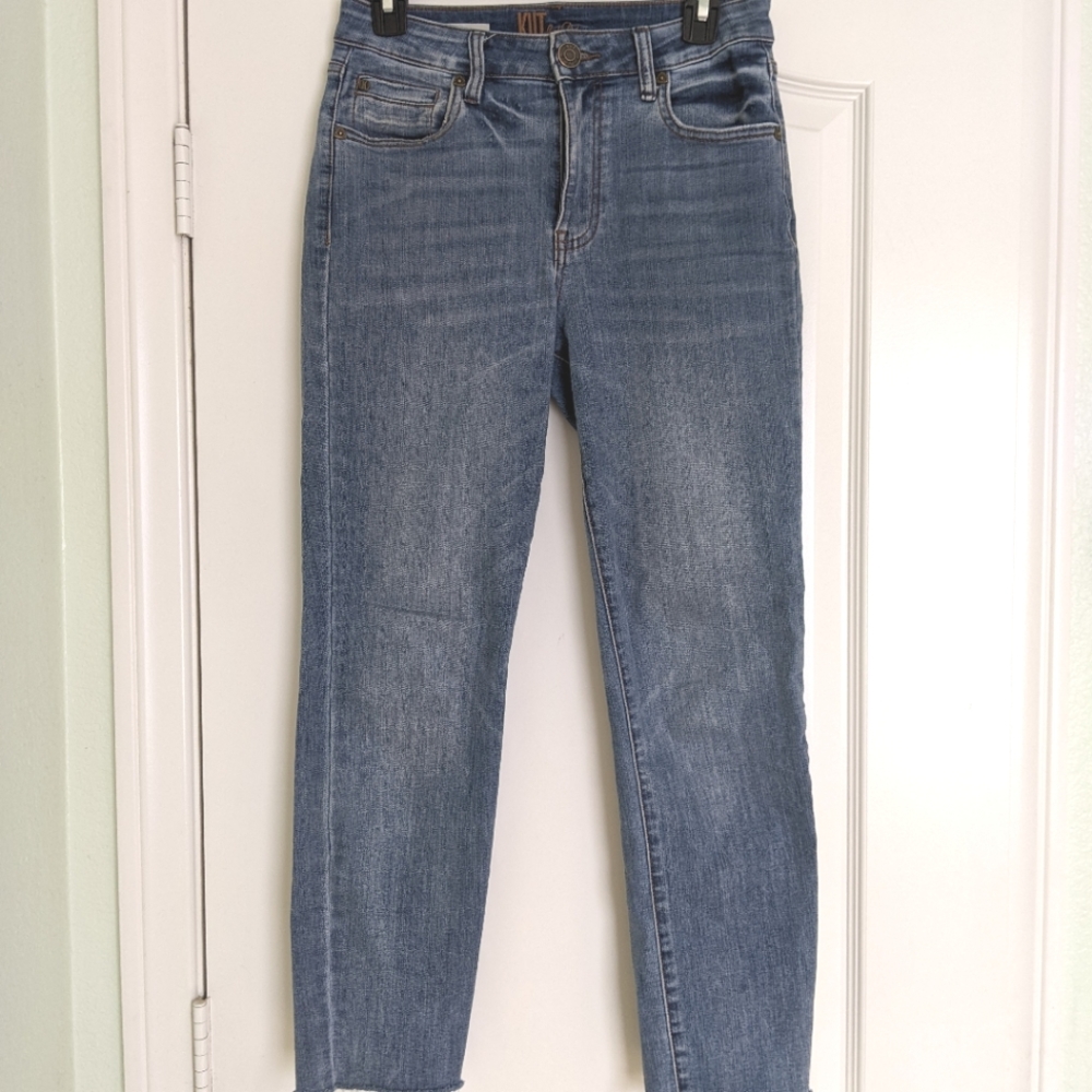 Kut from the Kloth Women's High Rise Ankle Straight Leg Jeans - Size 2